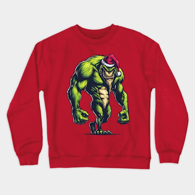 Grinch Christmas 05 Crewneck Sweatshirt by Juancuan